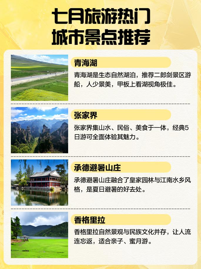 全国7月份最佳旅游城市是哪里