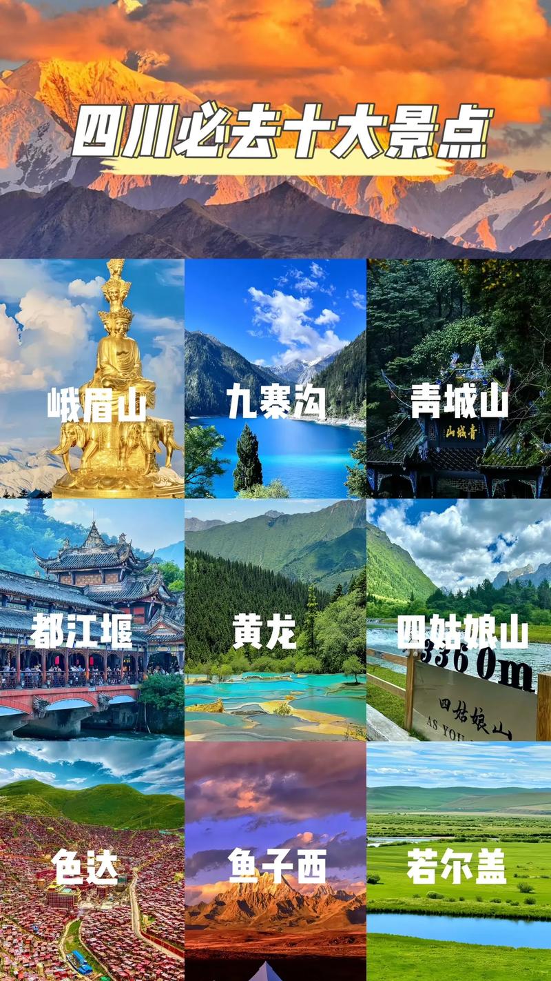 四川最佳旅游城市排名榜