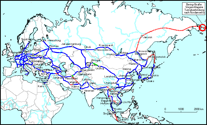欧亚旅游路线